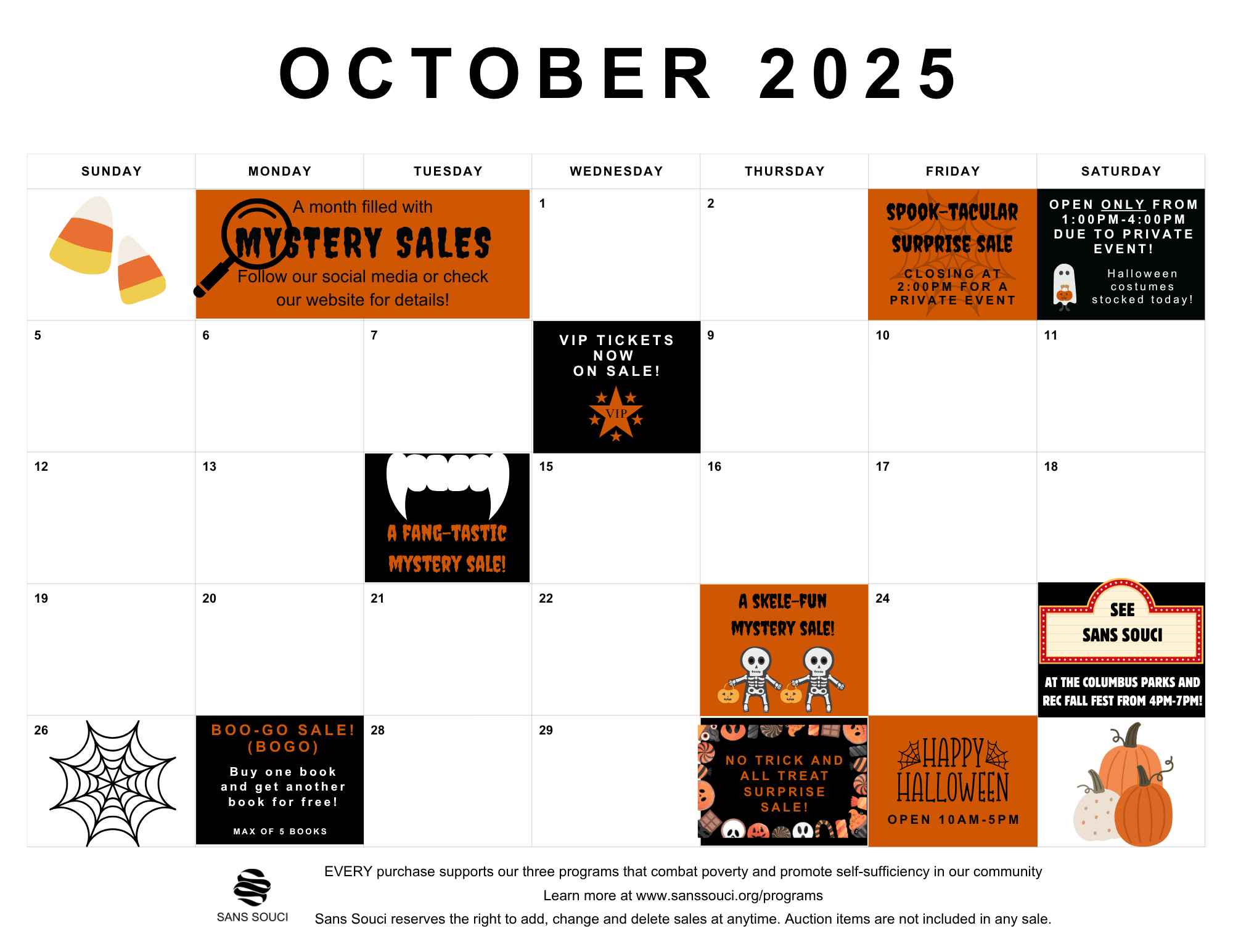 October 2025 Calendar