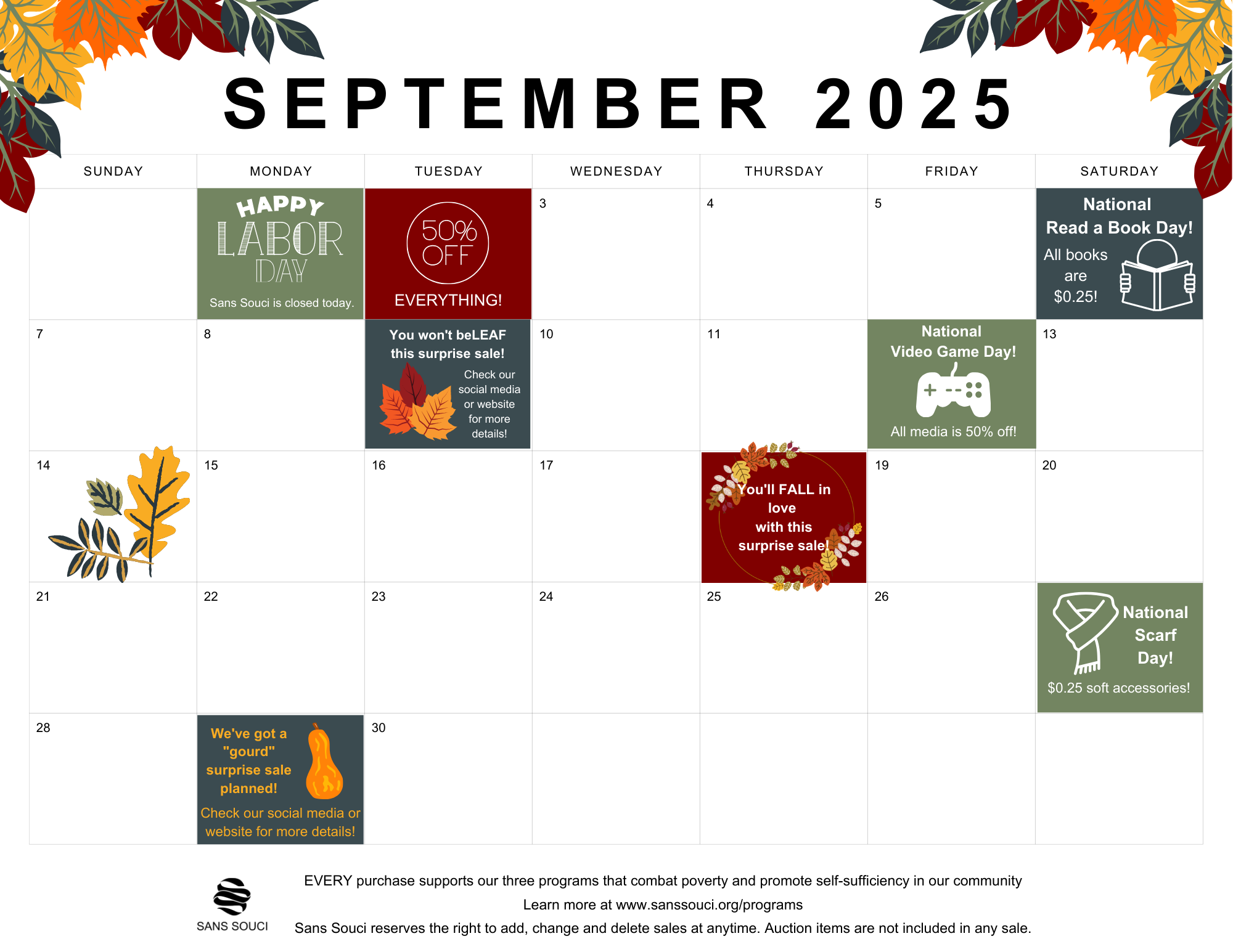Sans Souci September 2025
